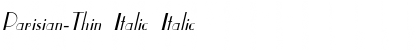 Download Parisian-Thin Italic Font Download Parisian-Thin Italic Font
