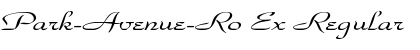 Download Park-Avenue-Ro Ex Font Download Park-Avenue-Ro Ex Font