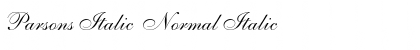 Download Parsons Italic Normal Font Download Parsons Italic Normal Font