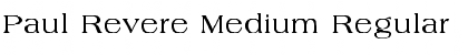 Download Paul Revere Medium Font Download Paul Revere Medium Font