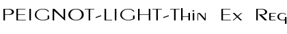 Download PEIGNOT-LIGHT-Thin Ex Font Download PEIGNOT-LIGHT-Thin Ex Font