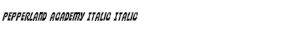 Download Pepperland Academy Italic Font Download Pepperland Academy Italic Font