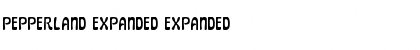 Download Pepperland Expanded Font Download Pepperland Expanded Font