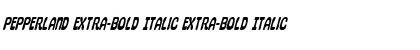 Download Pepperland Extra-Bold Italic Font Download Pepperland Extra-Bold Italic Font