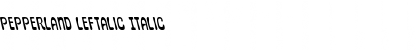 Download Pepperland Leftalic Font Download Pepperland Leftalic Font