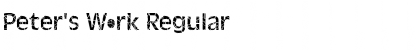 Download Peter's Work Font Download Peter's Work Font