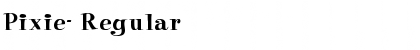 Download Pixie- Font Download Pixie- Font