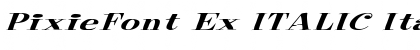 Download PixieFont Ex ITALIC Font Download PixieFont Ex ITALIC Font