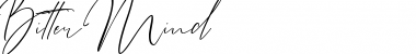 Download Bitter Mind Font Download Bitter Mind Font
