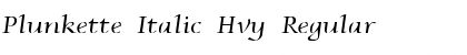 Download Plunkette Italic Hvy Font Download Plunkette Italic Hvy Font