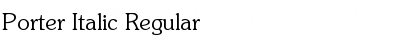 Download Porter Italic Font Download Porter Italic Font