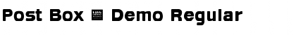 Download Post Box - Demo Font Download Post Box - Demo Font