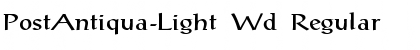 Download PostAntiqua-Light Wd Font Download PostAntiqua-Light Wd Font
