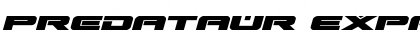 Download Predataur Expanded Italic Font Download Predataur Expanded Italic Font