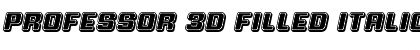 Download Professor 3D Filled Font Download Professor 3D Filled Font