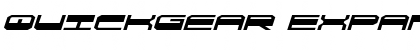 Download QuickGear Expanded Italic Font Download QuickGear Expanded Italic Font