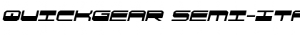 Download QuickGear Semi-Italic Font Download QuickGear Semi-Italic Font