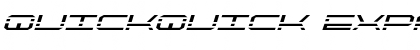 Download QuickQuick Expanded Italic Font Download QuickQuick Expanded Italic Font