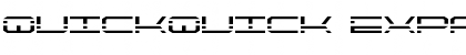 Download QuickQuick Expanded Font Download QuickQuick Expanded Font