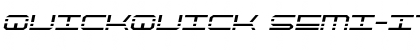 Download QuickQuick Semi-Italic Font Download QuickQuick Semi-Italic Font