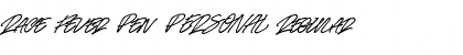 Download Race Fever Pen PERSONAL Font Download Race Fever Pen PERSONAL Font