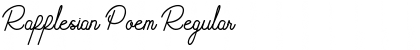 Download Rafflesian Poem Font Download Rafflesian Poem Font