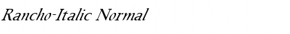 Download Rancho-Italic Font Download Rancho-Italic Font