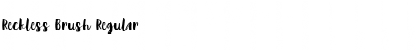 Download Reckless Brush Font Download Reckless Brush Font