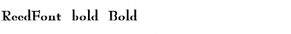 Download ReedFont bold Font Download ReedFont bold Font