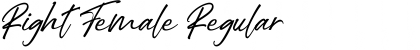 Download Right Female Font Download Right Female Font