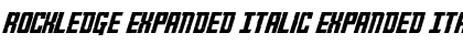 Download Rockledge Expanded Italic Font Download Rockledge Expanded Italic Font