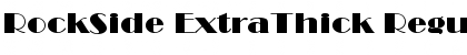 Download RockSide ExtraThick Font Download RockSide ExtraThick Font
