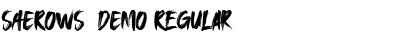 Download SAEROWS DEMO Font Download SAEROWS DEMO Font