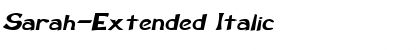 Download Sarah-Extended Font Download Sarah-Extended Font