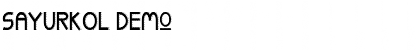 Download SAYURKOL Font Download SAYURKOL Font