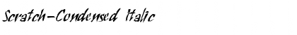 Download Scratch-Condensed Font Download Scratch-Condensed Font