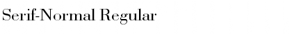 Download Serif-Normal Font Download Serif-Normal Font