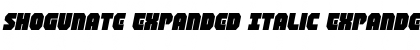 Download Shogunate Expanded Italic Font Download Shogunate Expanded Italic Font