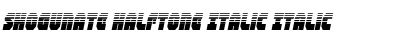 Download Shogunate Halftone Italic Font Download Shogunate Halftone Italic Font