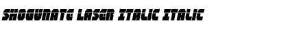 Download Shogunate Laser Italic Font Download Shogunate Laser Italic Font