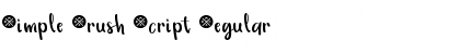 Download Simple Brush Script Font Download Simple Brush Script Font