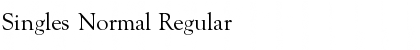 Download Singles Normal Font Download Singles Normal Font