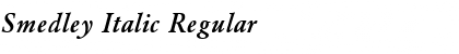 Download Smedley Italic Font Download Smedley Italic Font