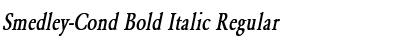 Download Smedley-Cond Bold Italic Font Download Smedley-Cond Bold Italic Font