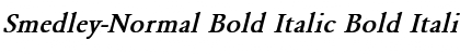 Download Smedley-Normal Bold Italic Font Download Smedley-Normal Bold Italic Font