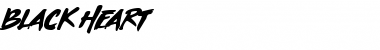 Download Black Heart Font Download Black Heart Font
