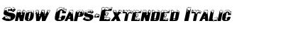 Download Snow Caps-Extended Font Download Snow Caps-Extended Font