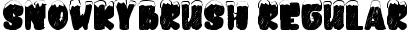 Download snowkybrush Font Download snowkybrush Font