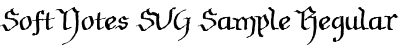 Download Soft Notes SVG Sample Font Download Soft Notes SVG Sample Font