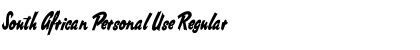 Download South African Personal Use Font Download South African Personal Use Font